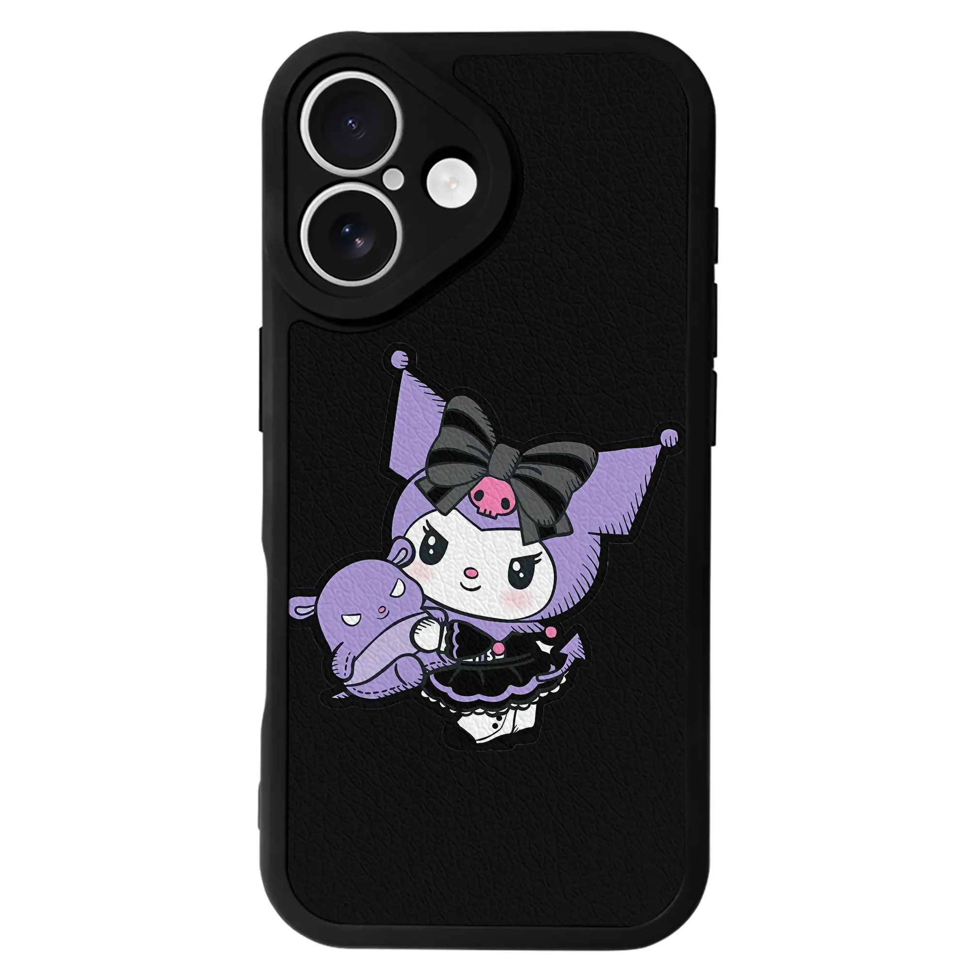 サンリオ グッズ,クロミ - IPhone 16シリーズ対応 ・ シリコンスマホケース ・ レザー調 ・ 高精度フィット ・ 耐衝撃 ・ ワイヤレス充電対応 ・ 精密カット